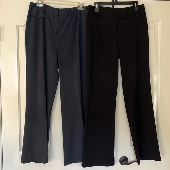 TWO pair of business slacks: navy and black - Picture 1 of 7